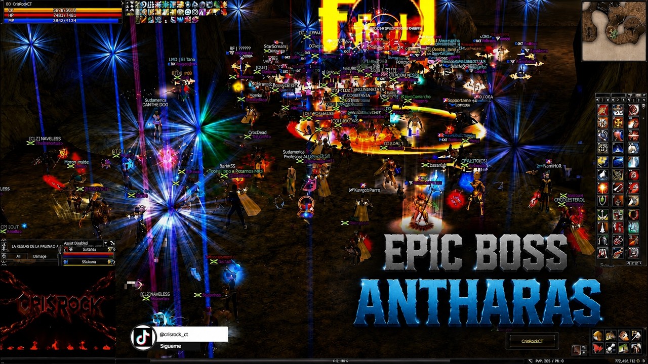 L2SUDAMERICA x10 EPIC BOSS ANTHARAS ALLY TL-RB  PJ CRKCT 21/01/26  #interlude #lineage2 #mmorpg