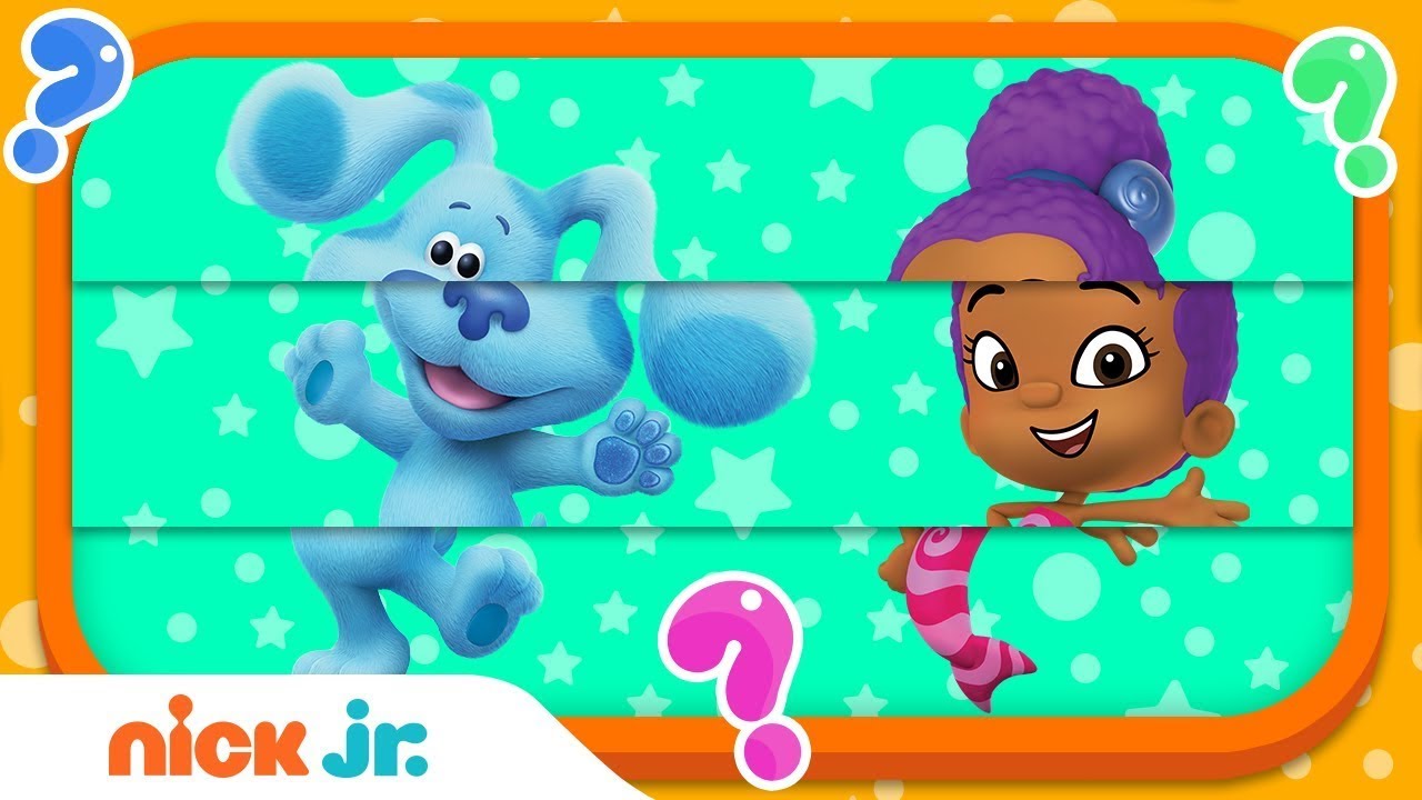 Guess the Character #1 w/ Bubble Guppies, Blaze & Blue's Clues & You! | Nick Jr.