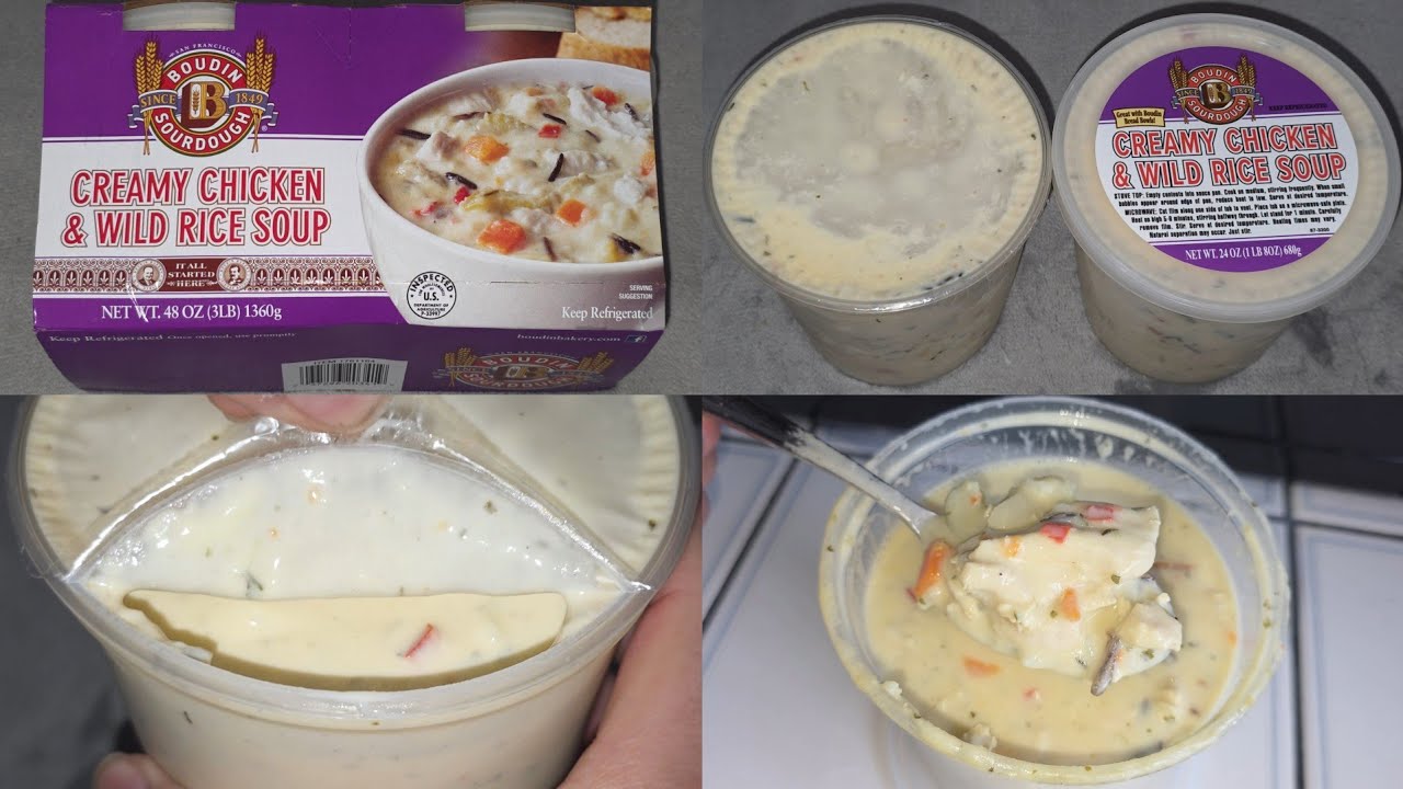 Costco Sale Item Review Boudin Sourdough Creamy Chicken & Wild Rice Soup Taste Test