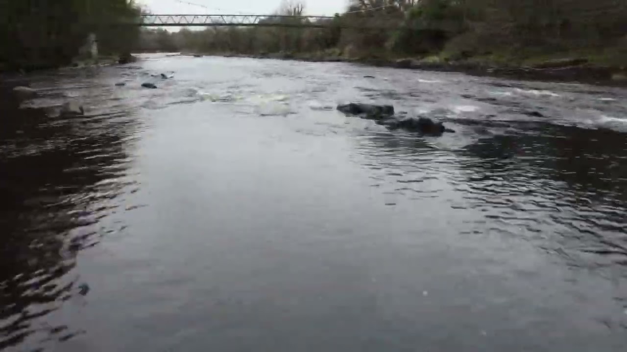 River Mourne and it’s pools in Sion Mills , Strabane through the eyes of the Drone