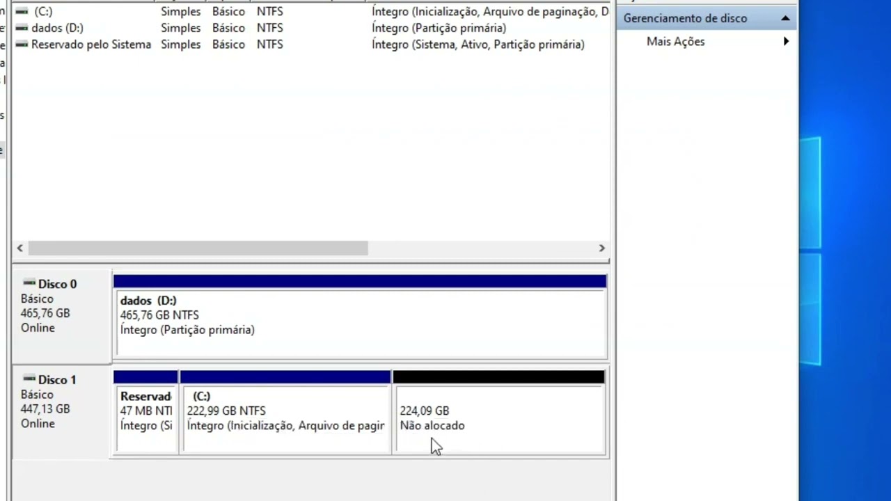 SSD perdeu espaço depois de clonar ou formatar? Como estender o espaço do HD ou SSD