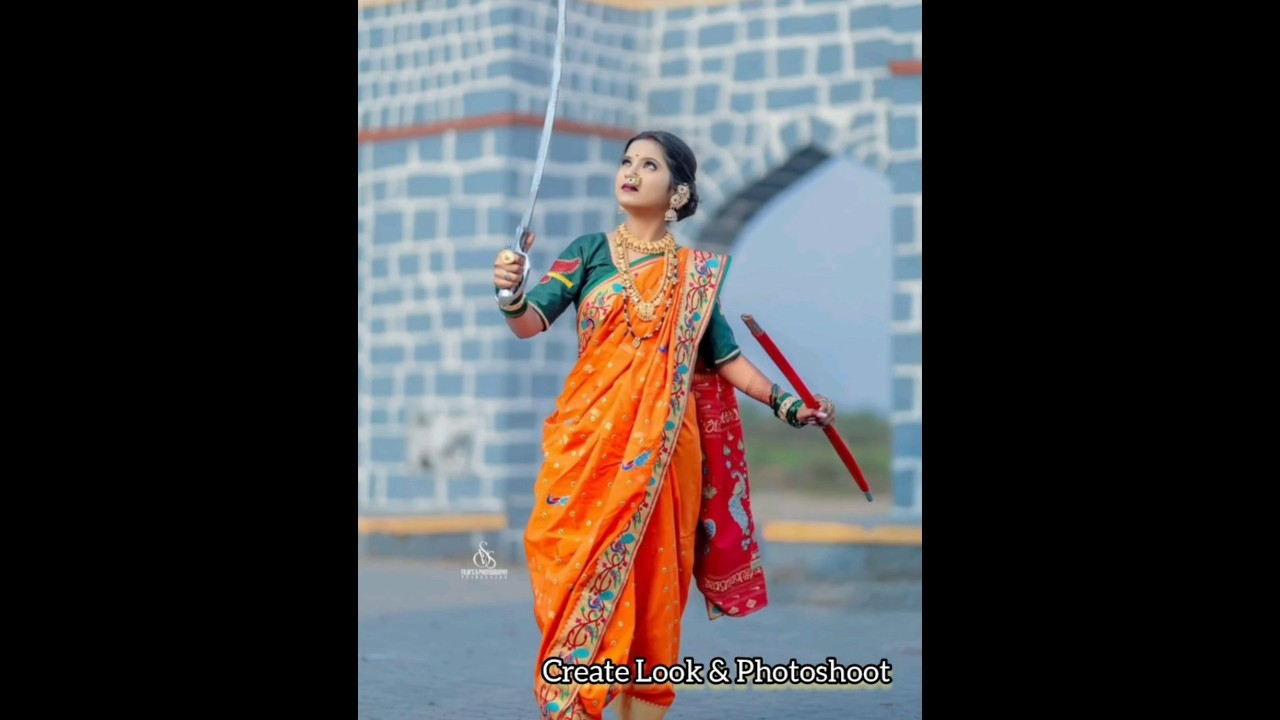 Shivkanya Maharashtrian Look| ShivJayanti Special Photoshoot | Maratha Nauvari Look 