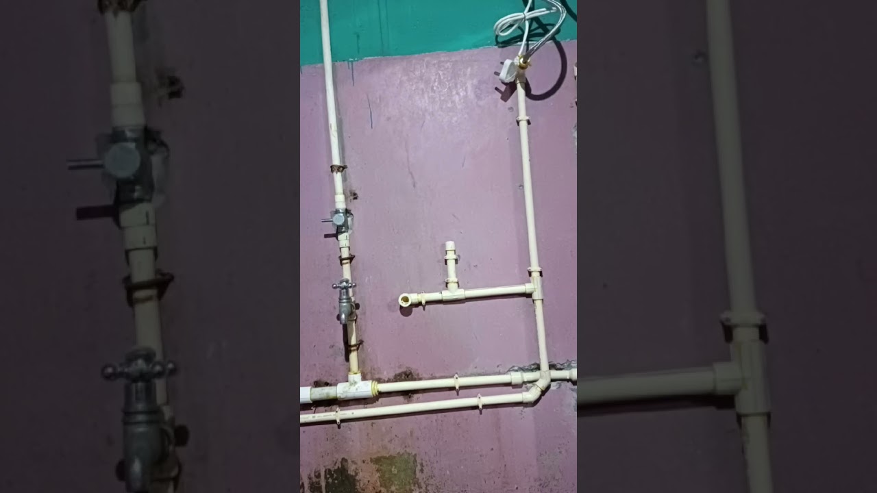 Geyser fitting open pipe line