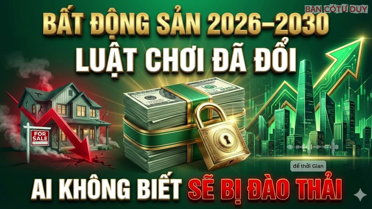 Bất Động Sản 2026 - 2030 | Luật Chơi Đã Đổi -  Ai Không Biết Sẽ Bị Đào Thải | BẠN CÓ TƯ DUY