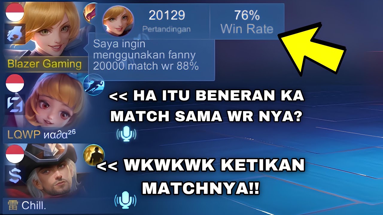 REAKSI PUBLIC DUO ON MIC CEWE COWO MELIHAT FANNY 20 RIBU MATCH...😱💀
