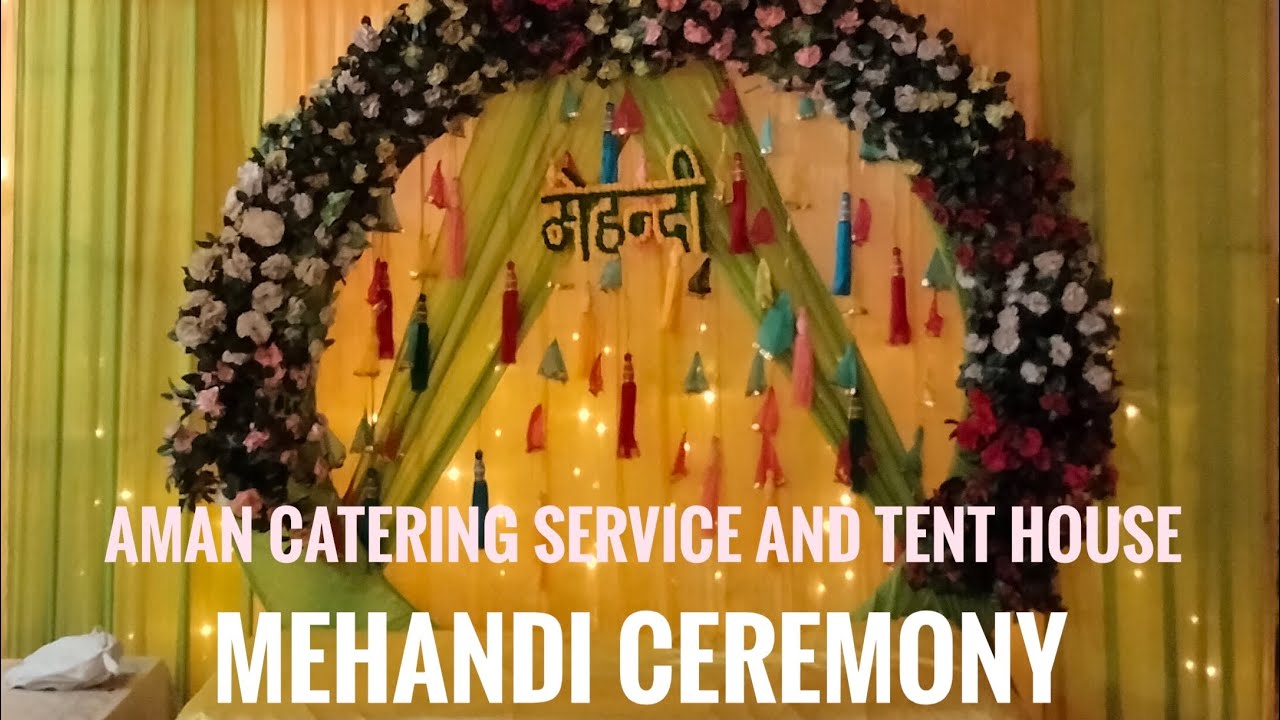 Aman Catering Service And Tent House #mehandistage #mehandiceremony #cocktailparty
