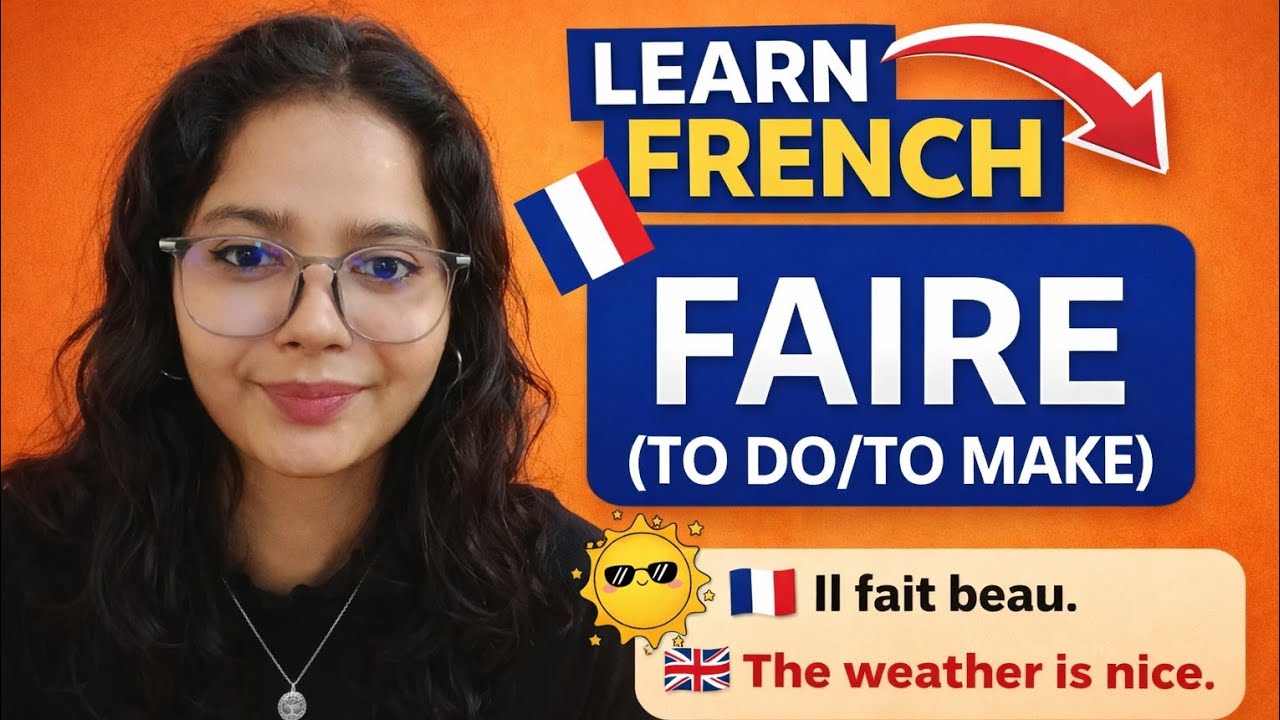 FAIRE - Present tense and common expressions // French conjugation 