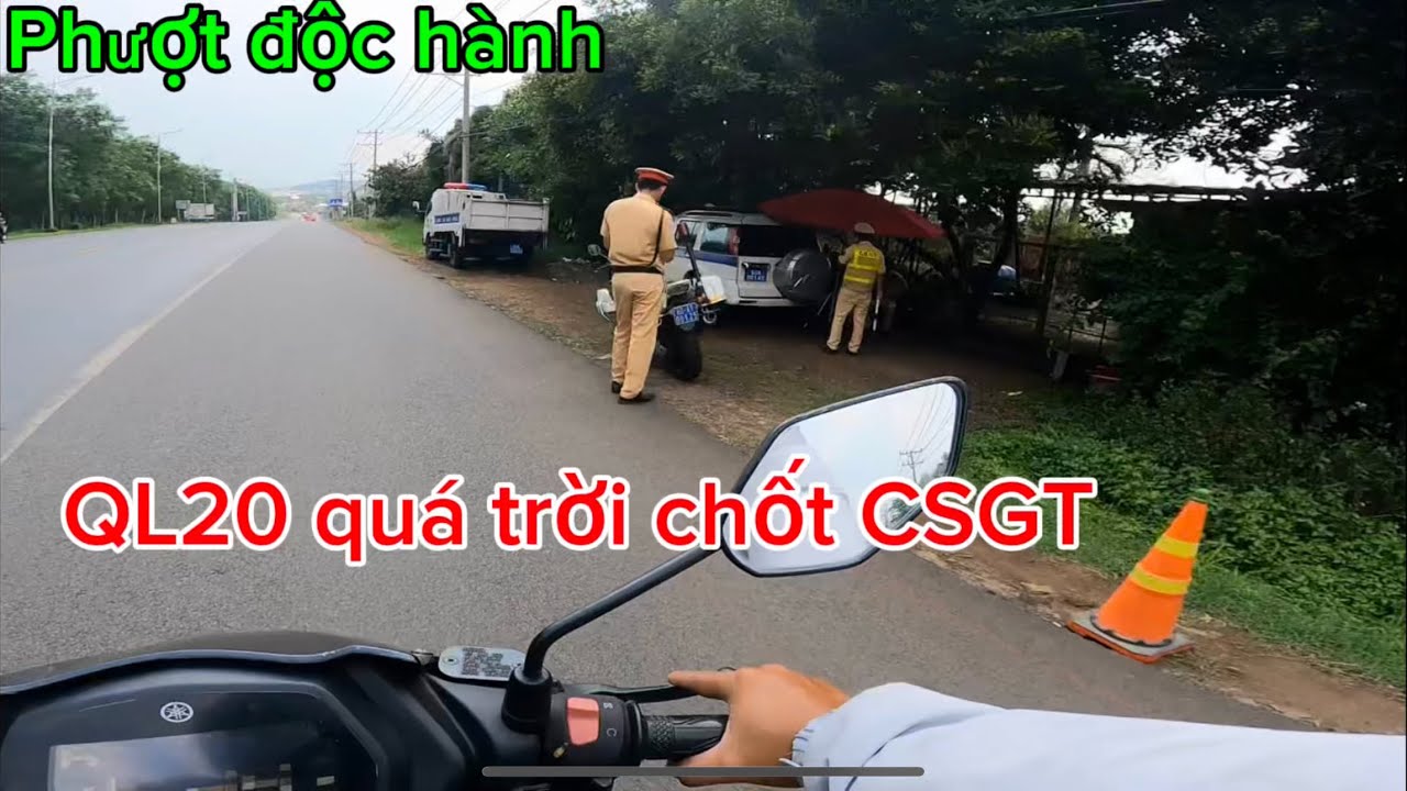 Phượt độc hành. QL20 quá trời chốt CSGT. @TaiBLackVlogs
