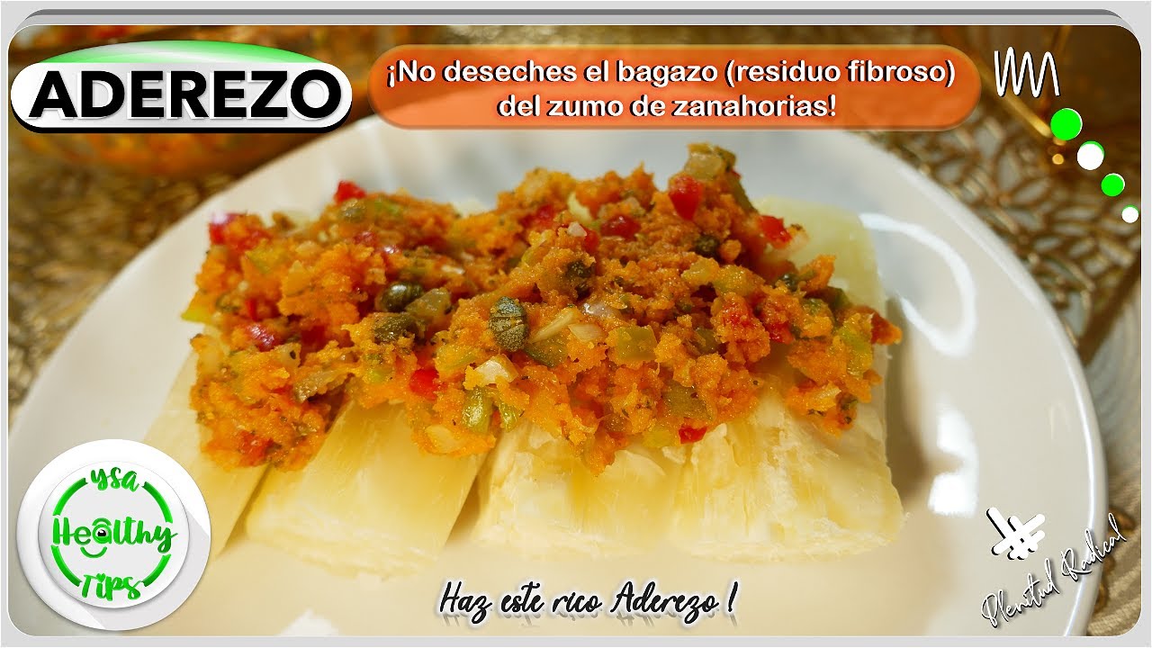 No deseches el bagazo (residuo fibroso) del zumo de zanahorias! 🥕 Haz este rico Aderezo!