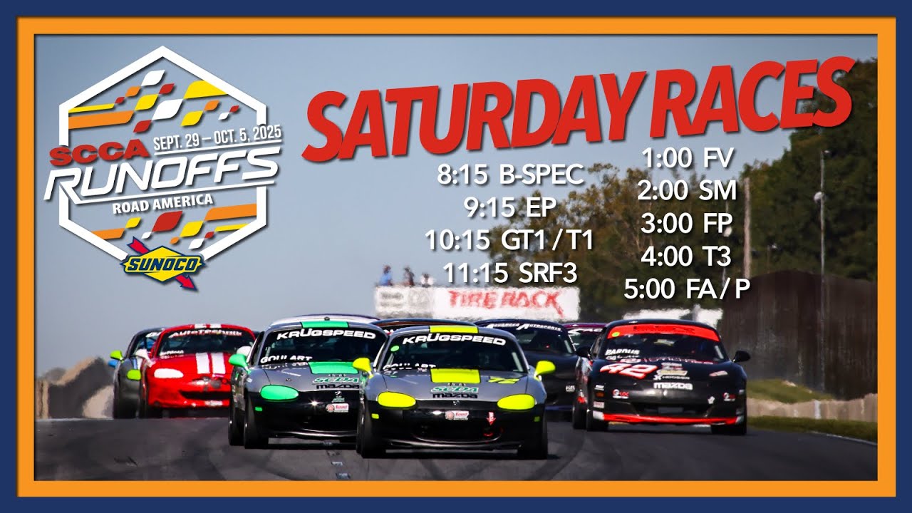 2025 SCCA National Championship Runoffs Presented by Sunoco | Hagerty Race Days | Saturday