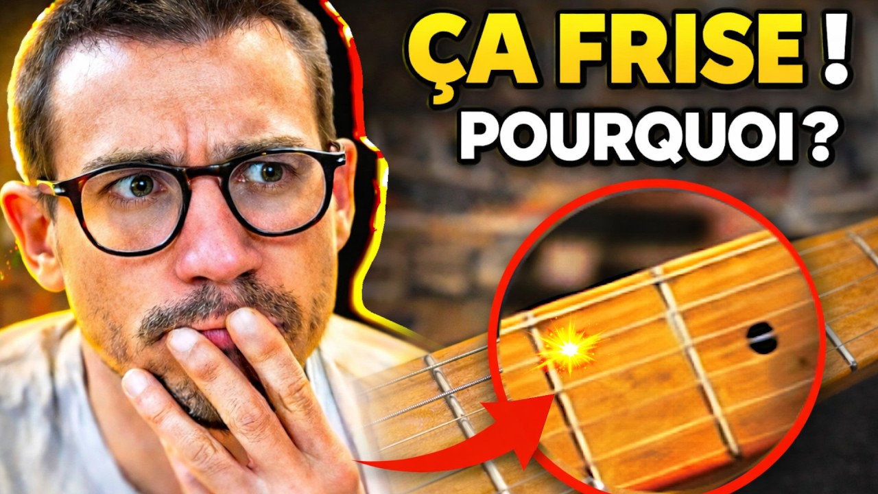 Pourquoi ta guitare frise : Trouve le problème en 2 minutes