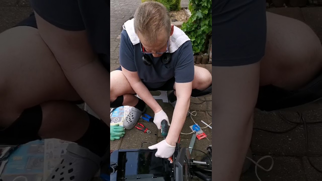 Neue Batterie in E- Scooter eingebaut Lithium gegen Blei, nicht ganz so professionell 😉