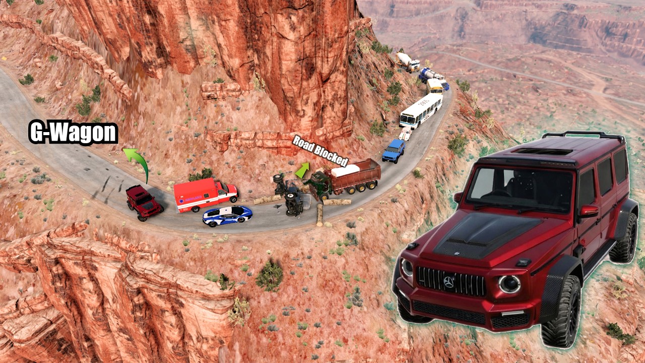 G Wagon Vs Difficult Road🤯😵‍💫 | BeamNg.Drive
