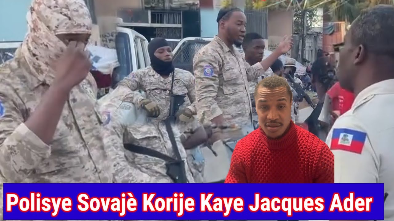 Komandan Jacques Ader Leve Plim Sou Do Polisye Yo Aprèl Fin Fè Polisye Wete Kagoul Yo Piblikman