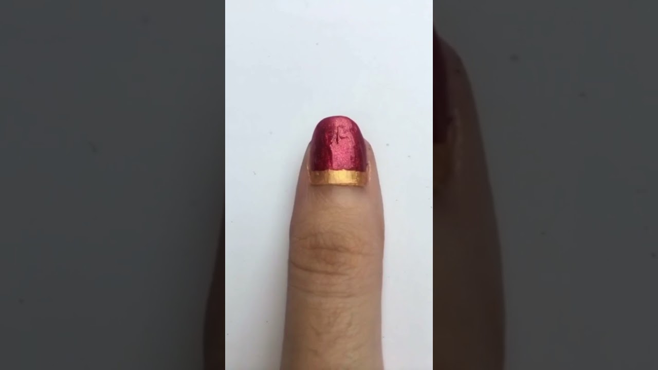 The most simplest nail art | #shorts #nailart #creativenailart #creative #naildesigns #creativelife