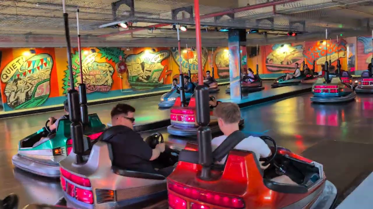 Some bumper car action at Luna Park Sydney