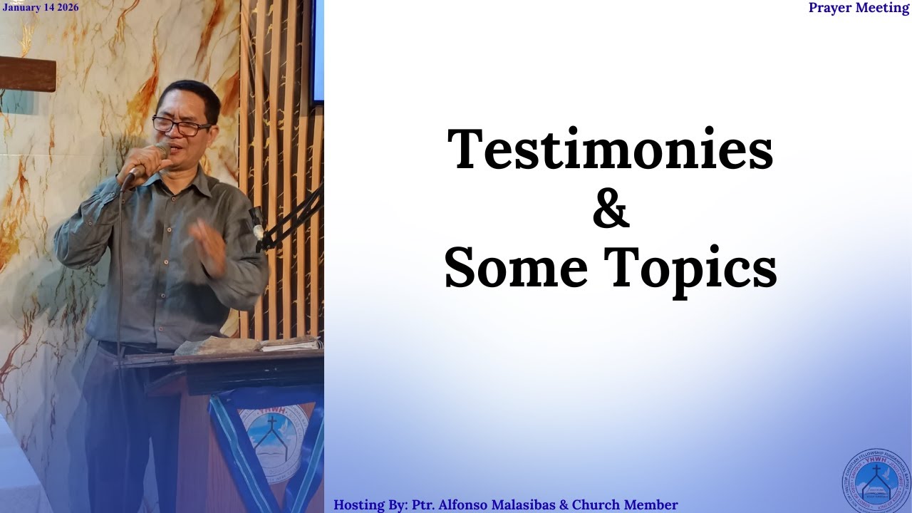 Midweek Service/Prayer Meeting 1/14/2026