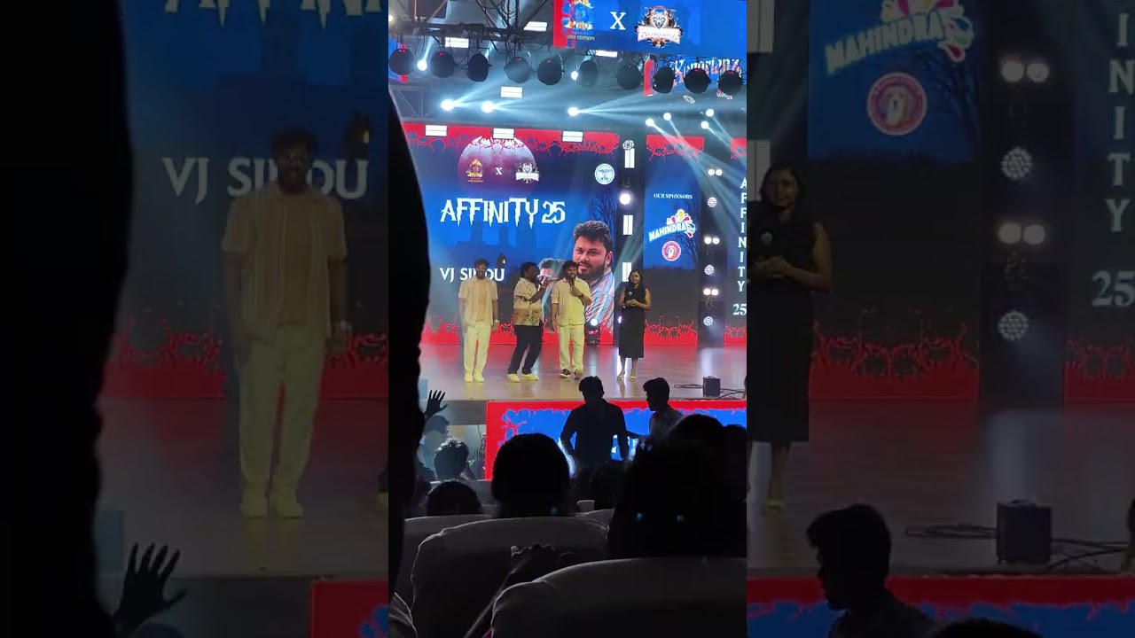Vj Siddhu and Black Sheep Vignesh - Funny Speech and Roast in KVCET's Affinity'2k Event