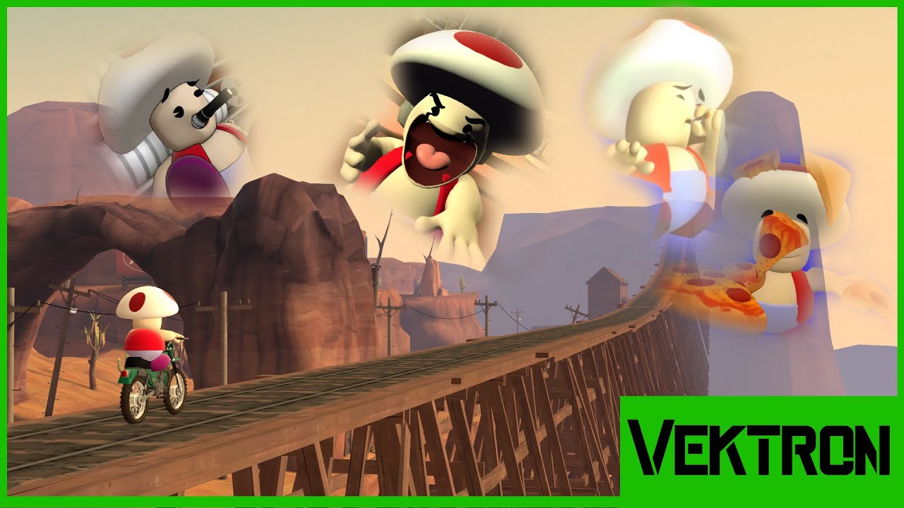 My friend has a mental breakdown as toad, but I've animated it. [SFM]
