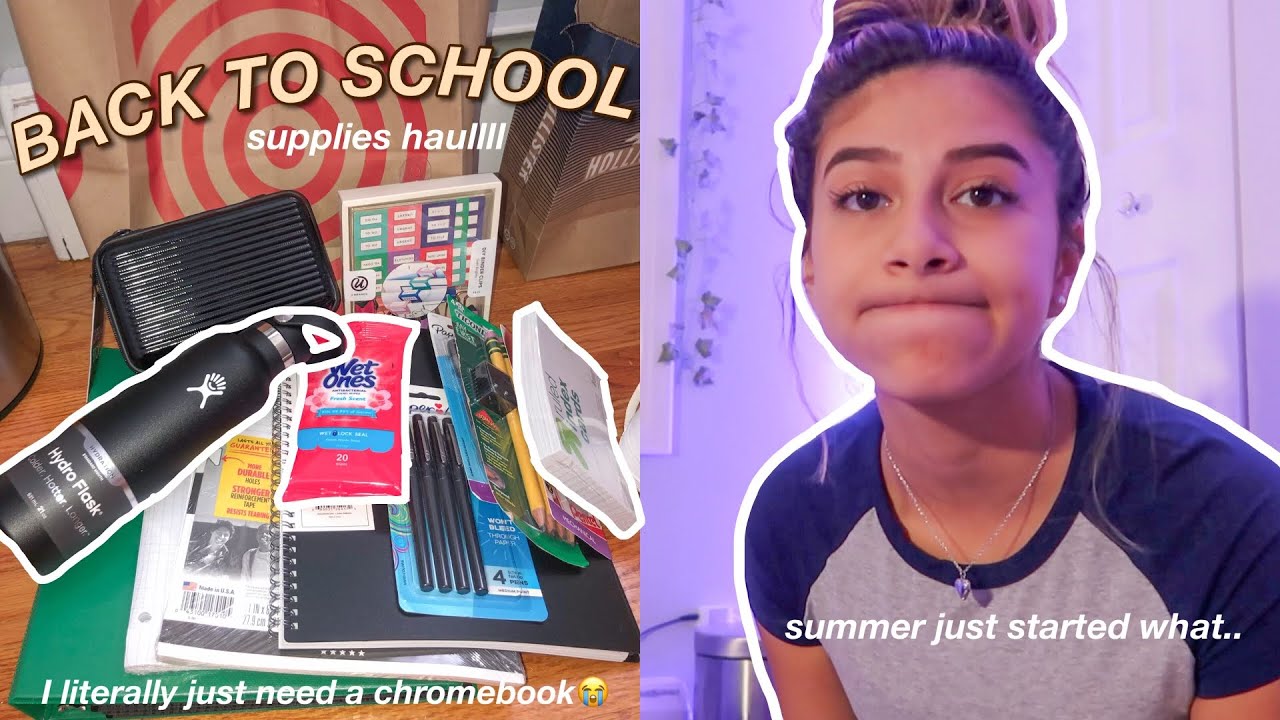 shopping for back to school supplies. *rip summer 2021*