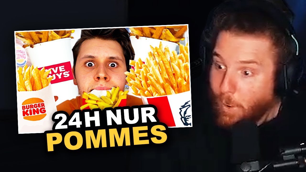 ER isst 24h NUR POMMES | #ungeklickt