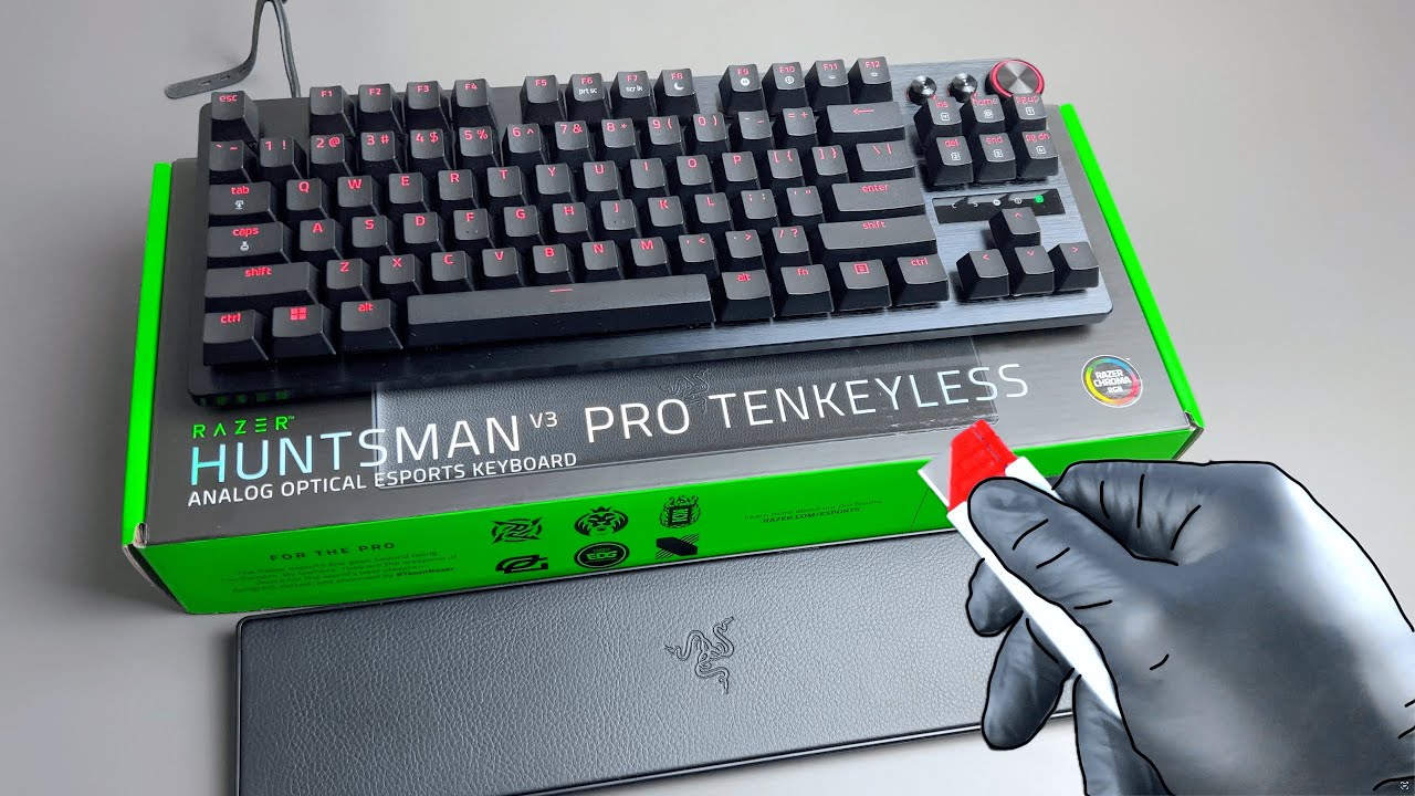 Razer Huntsman V3 Pro TKL (2025) Unboxing & Gaming!