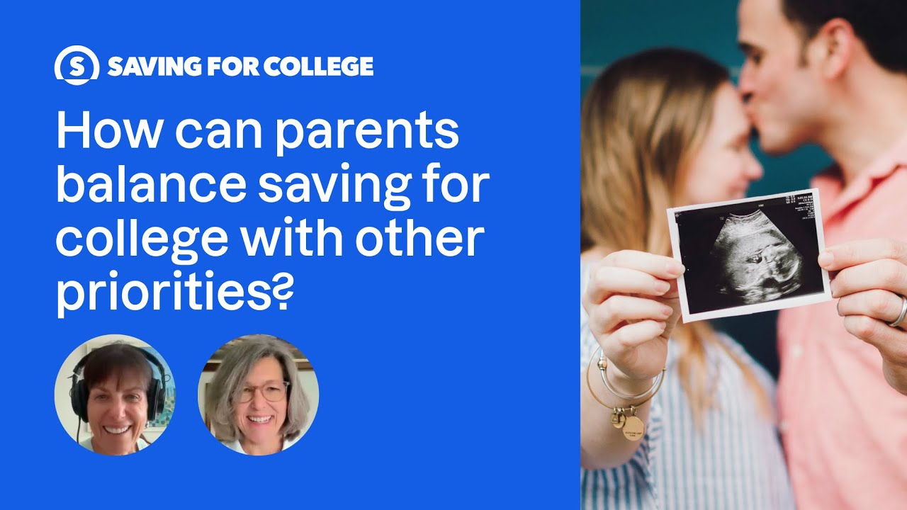 How can parents balance saving for college with other priorities?