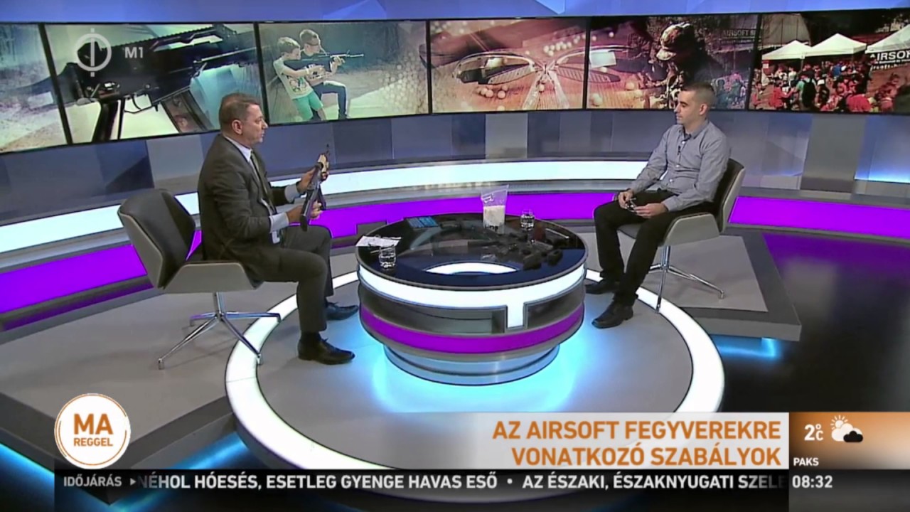 Airsoft az M1 TV Ma reggel műsorában