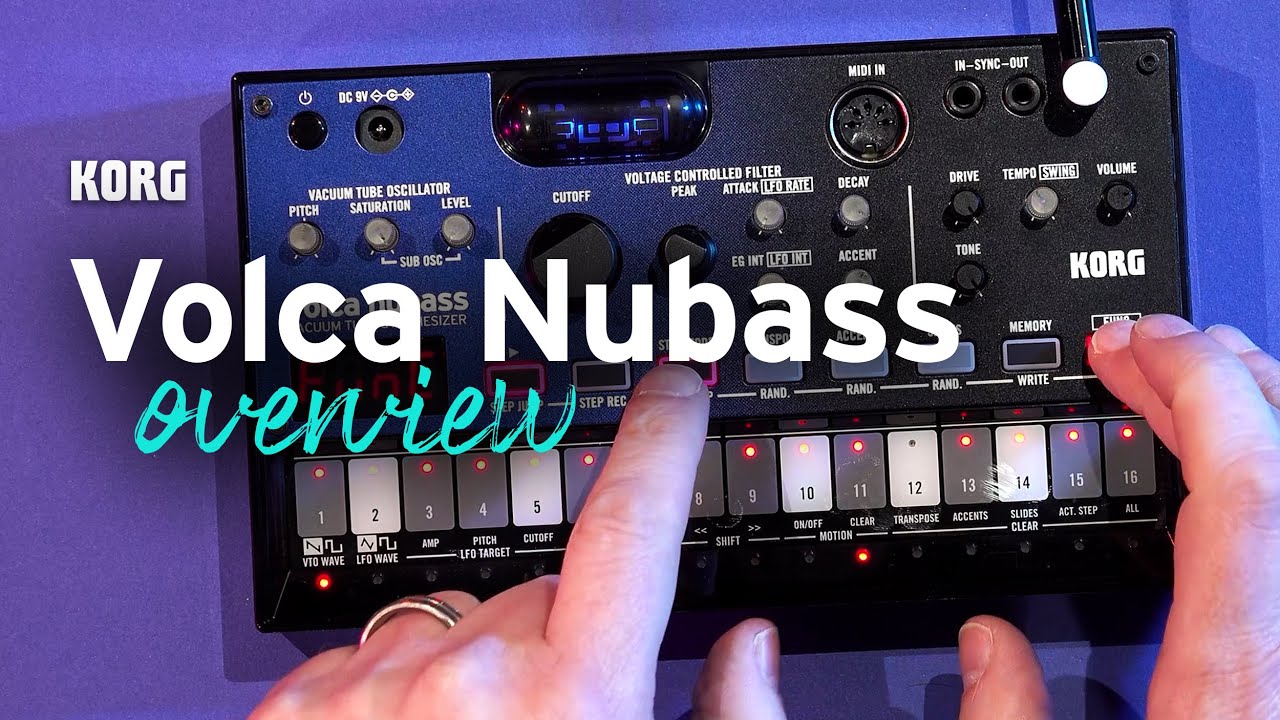 Откройте для себя Korg Volca Nubass с Люком из Korg