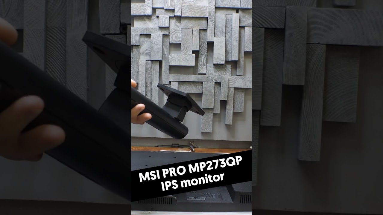 Unboxing MSI PRO MP273QP IPS monitor