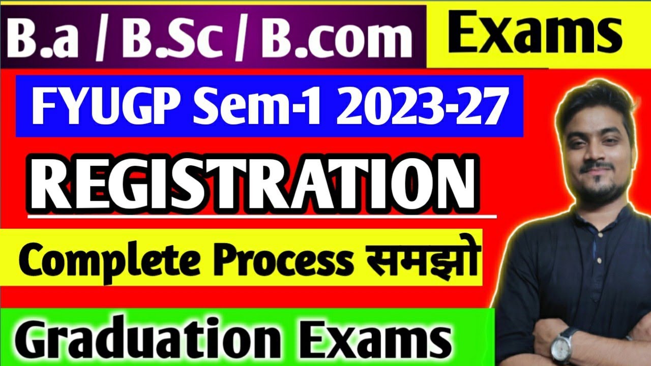 FYUGP UG semester-1 2023-27 Registration Complete Process #registration #university_exam_news_today