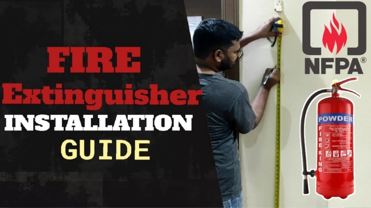 Fire extinguisher installation Guide in Hindi | Fire extinguisher Correct mounting Height | NFPA 10