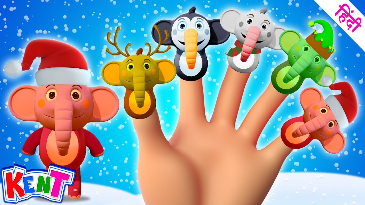 Christmas Finger Family | Hindi Festive Songs | Ek Chota Kent