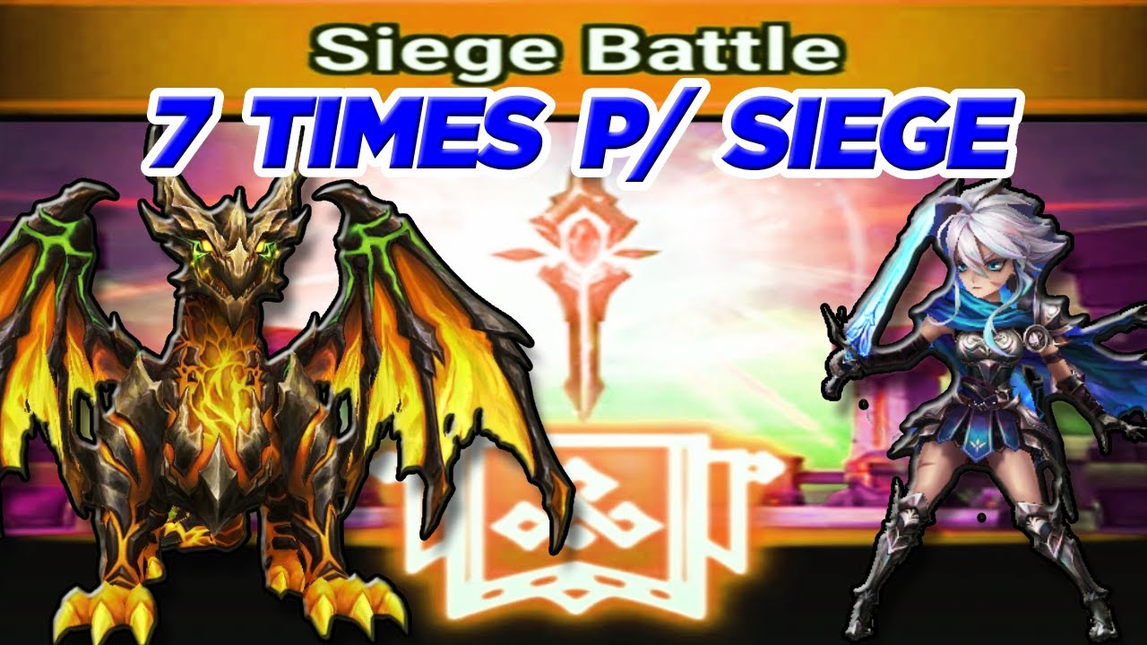 7 TIMES PARA ATAQUE EM GVG E SIEGE (MID GAME) no Summoners War |By: Clã Destino