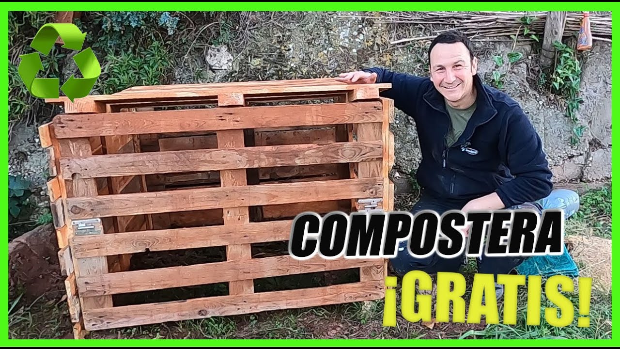 ♻️CREA Tu COMPOSTERA de Palets GRATIS!!👉 (FÁCIL Y RÁPIDO)