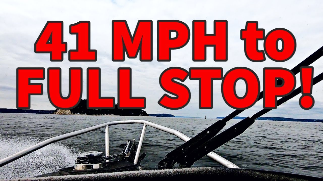Stabicraft 2050 Supercab from 41MPH to full stop!