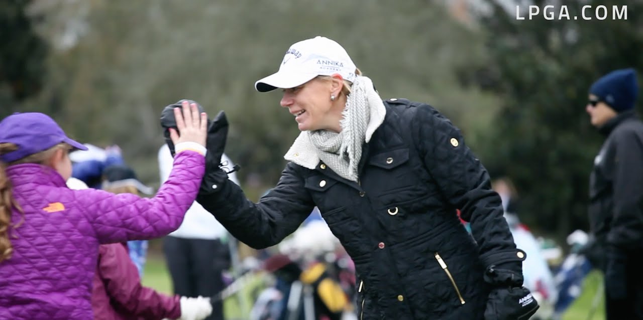 Annika Sorenstam Hosts Share My Passion Girls Golf Clinic