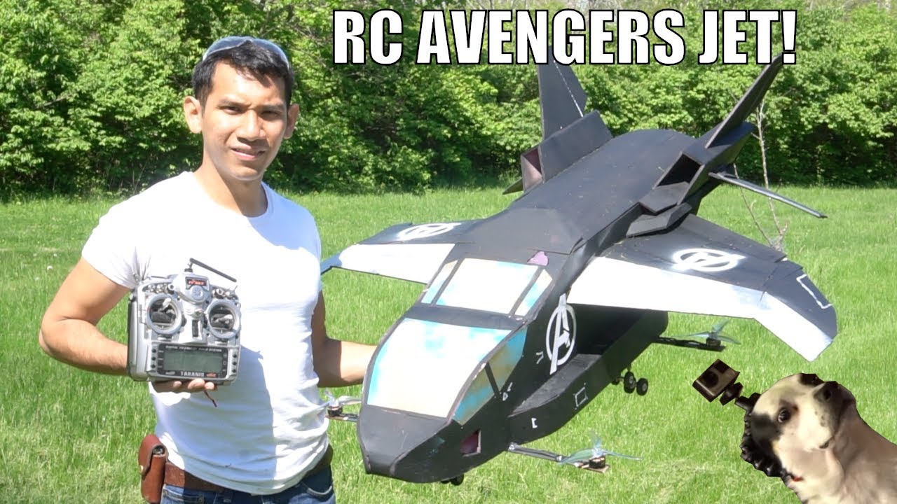 Real FLYING avengers Quinjet RC airplane