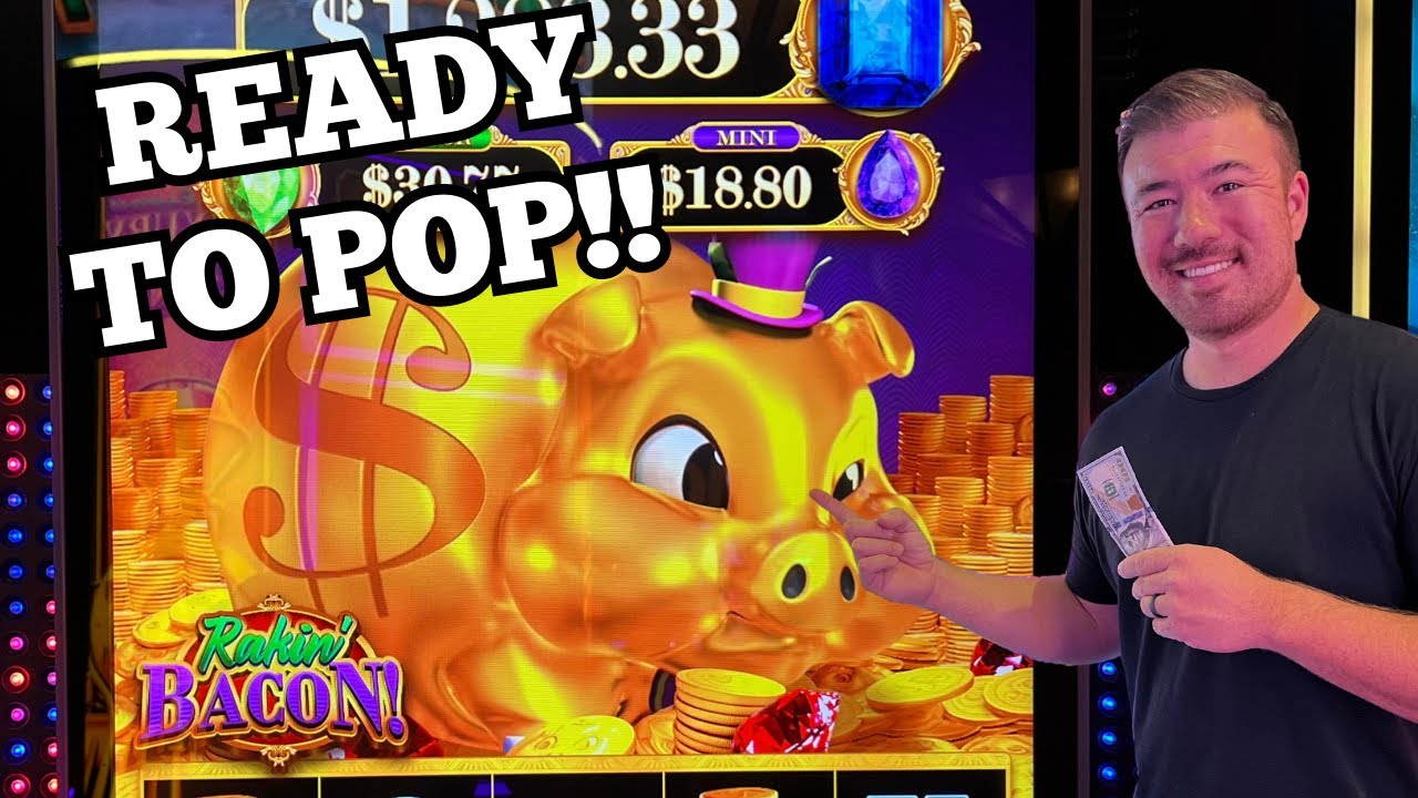 Играем в игровой автомат Rakin Bacon 🐷💰 Давайте лопнем свинью!