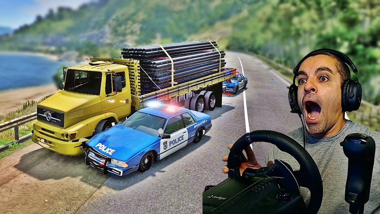 Me dei mal!!! EU NÃO SABIA QUE O CAMINHÃO ERA ROUBADO - Beamng Drive