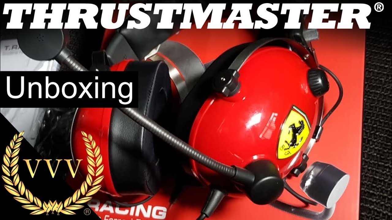 Thrustmaster T.Racing Headset - Ferrari Edition - Unboxing