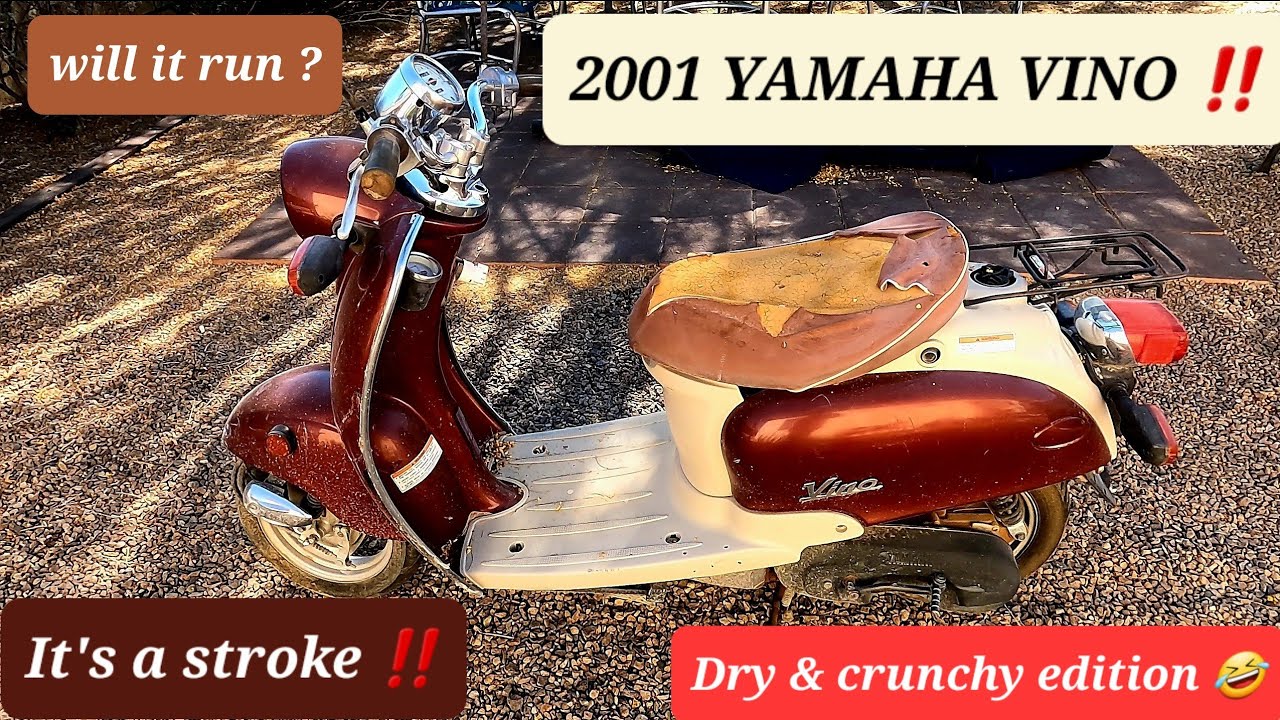 WILL IT RUN !!    2001 YAMAHA VINO LEFT FOR DEAD BESIDE A SHED!!