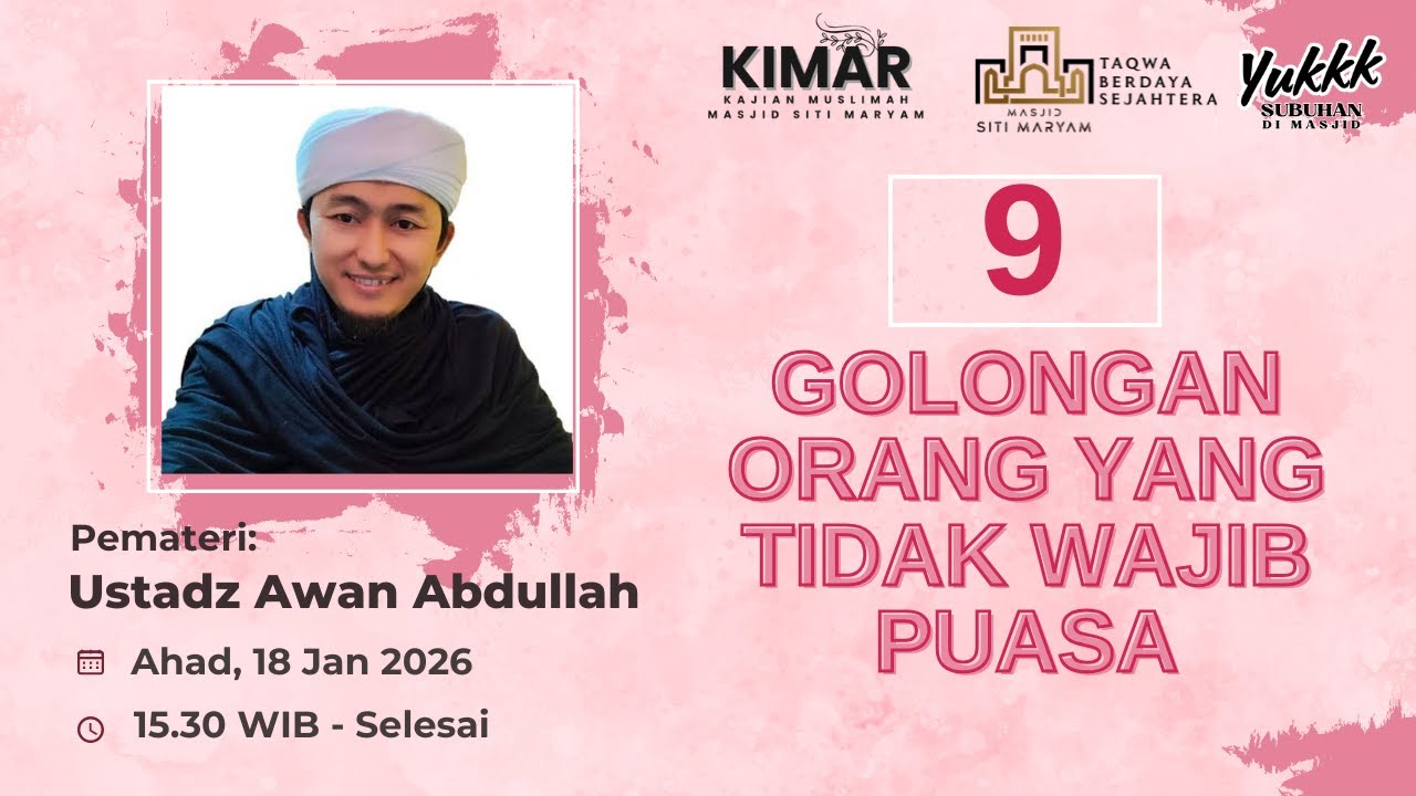 [ LIVE ] KAJIAN MUSLIMAH,  