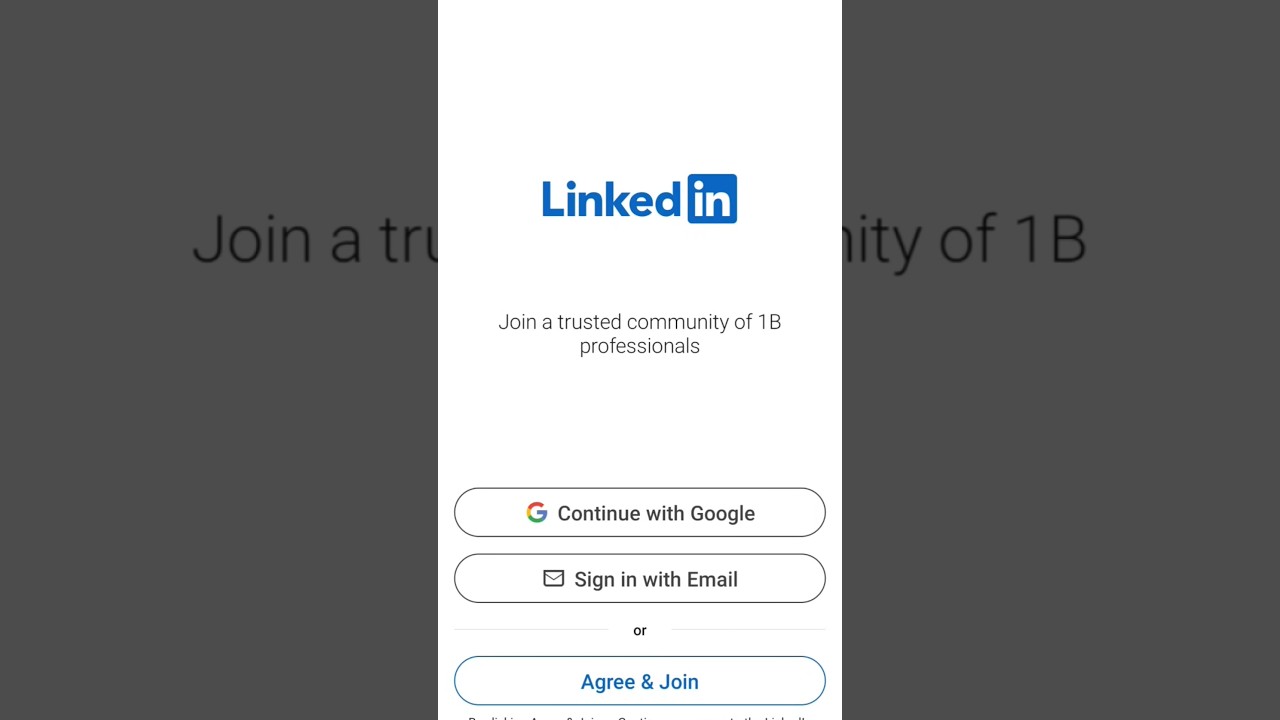 how to create a LinkedIn account.  #linkedin #newaccount #accountcreation #tutorials #playstore