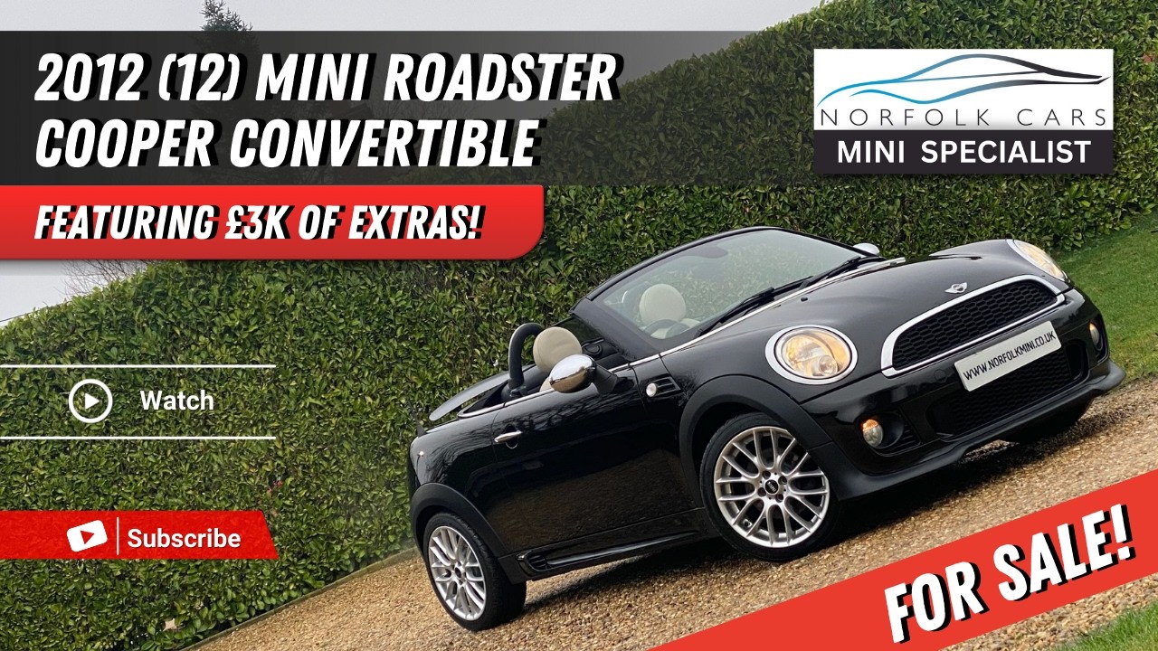 2012 Mini Roadster Cooper Sport chili pack for sale at Norfolk Cars Mini specialist