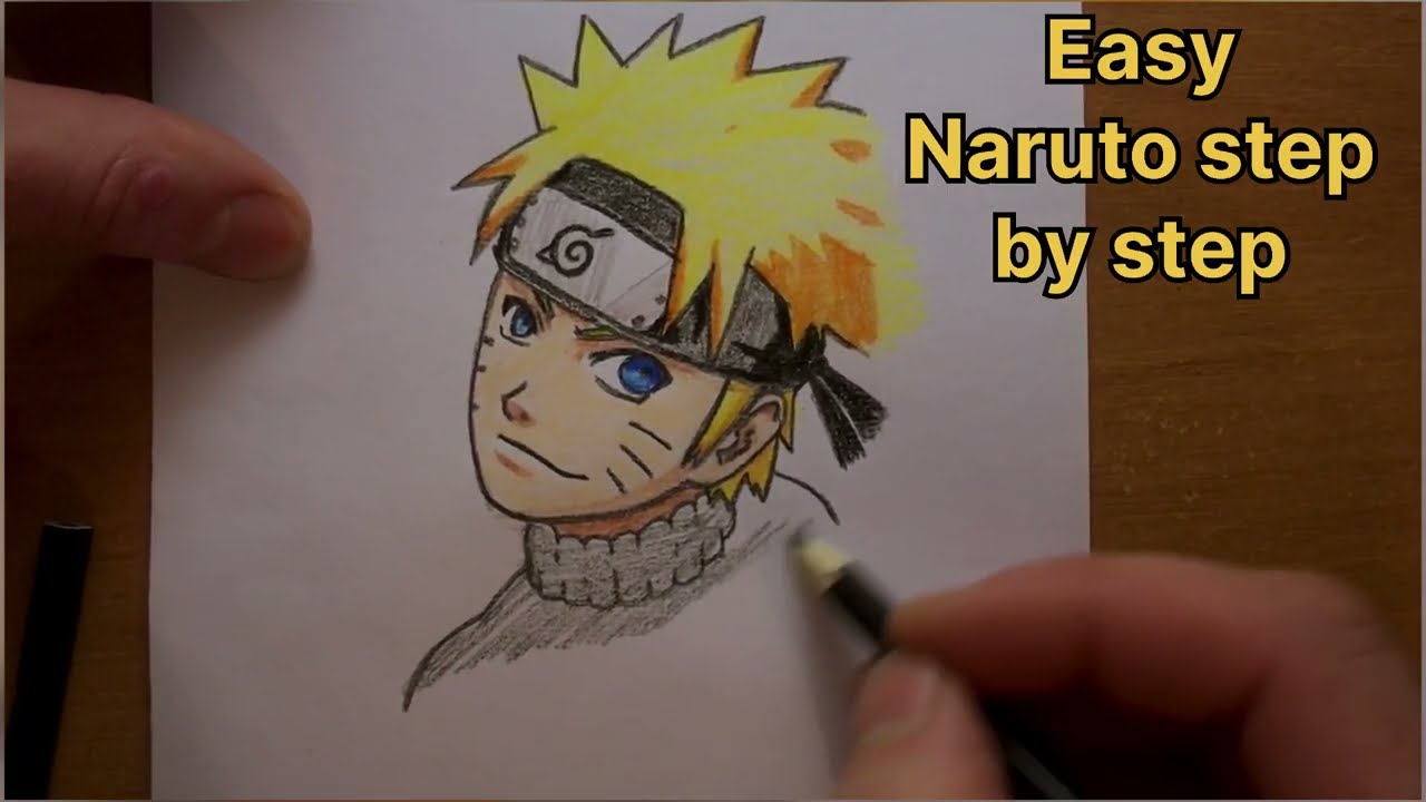 Easy drawing Naruto / step by step / lesson for beginer