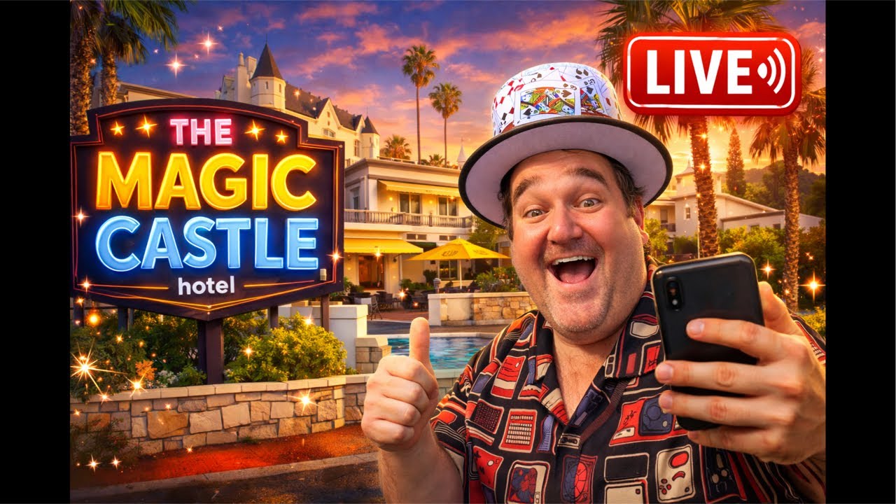🔴 LIVE: Morning At The Magic Castle Hotel! Hollywood’s Most Magical Hotel? ☀️🎩