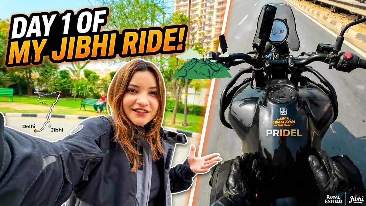 Jibhi Solo Bike Trip – Day 1 | Delhi to Chandigarh🏍️