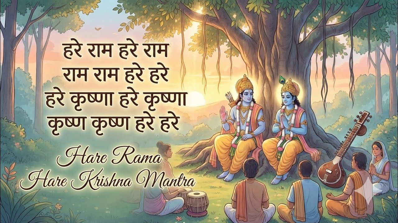 Hare Krishna Hare Rama  हरे राम हरे कृष्ण Full Meditation Song | Powerful Mahamantra Chanting 