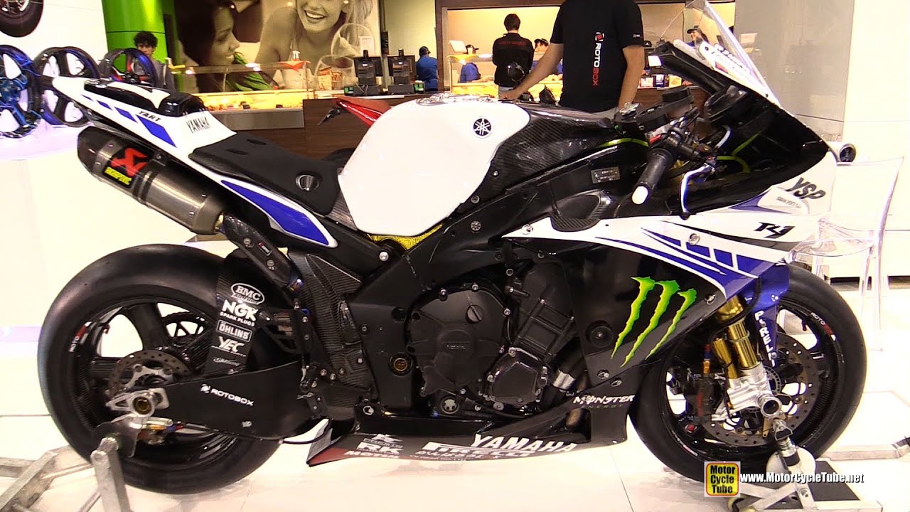 2014 Yamaha R1 with RotoBox Carbon Fiber Wheels - Walkaround - 2014 EICMA Milan Motorcycle Show